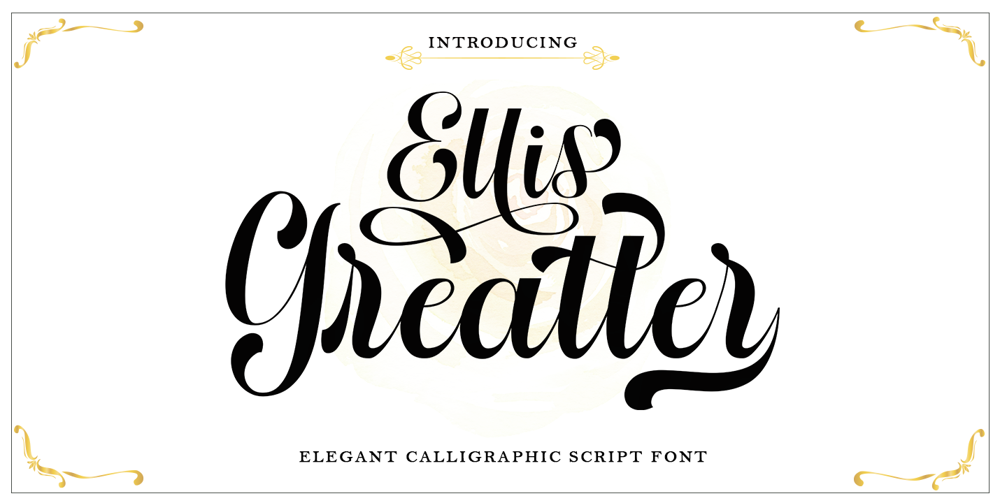 Przykładowa czcionka Ellis Greatter #1